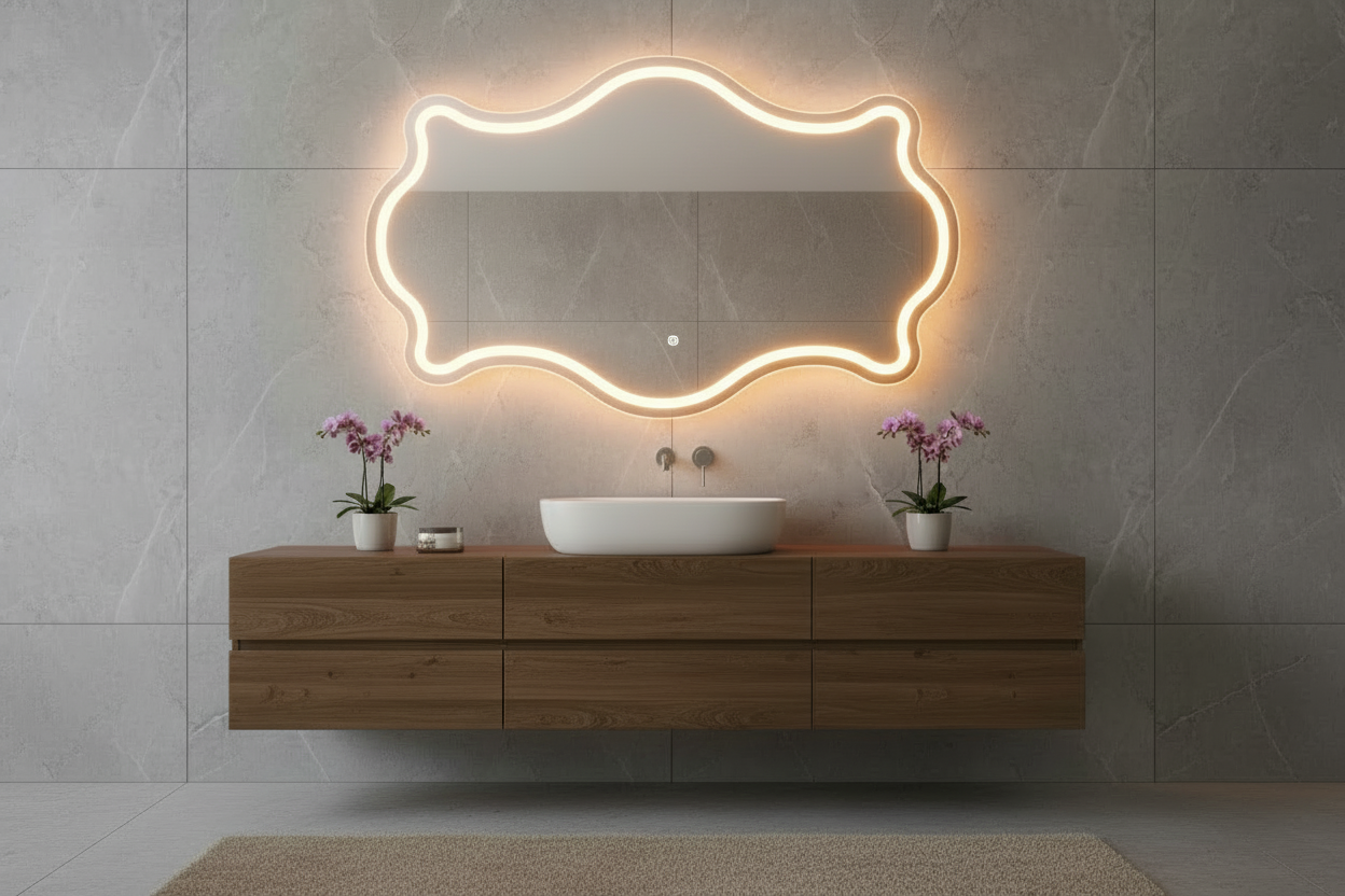 make mirror in antiqe shape